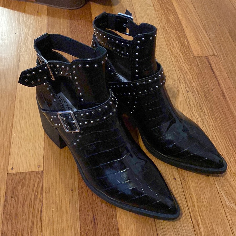 Barely worn Steve Madden studded boots